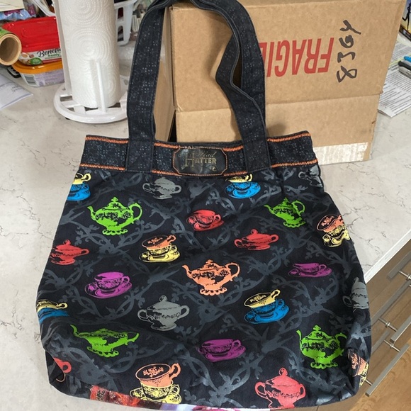 Mad Hatter Teapot Bag in Multicolor - Picture 4 of 10